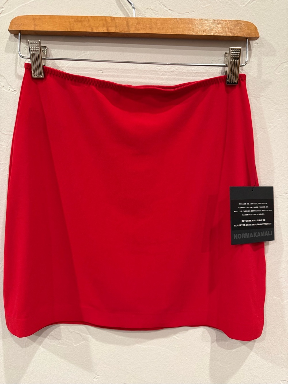 Norma Kamali side slit miniskirt
